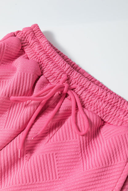 Textured Top and Pants Set