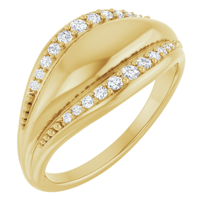Éclat Ligne Diamond Ring 14K Gold
