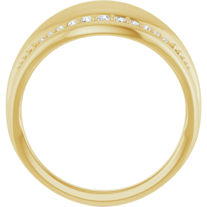 Éclat Ligne Diamond Ring 14K Gold