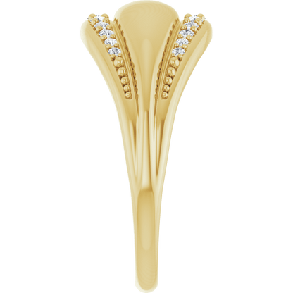 Éclat Ligne Diamond Ring 14K Gold