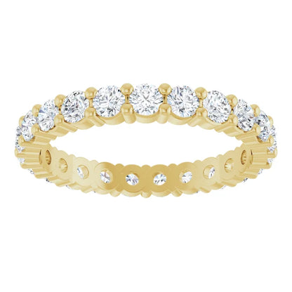 2.5mm Shared-Prong Diamond Eternity Ring  14K Yellow Gold