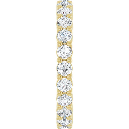 2.5mm Shared-Prong Diamond Eternity Ring  14K Yellow Gold