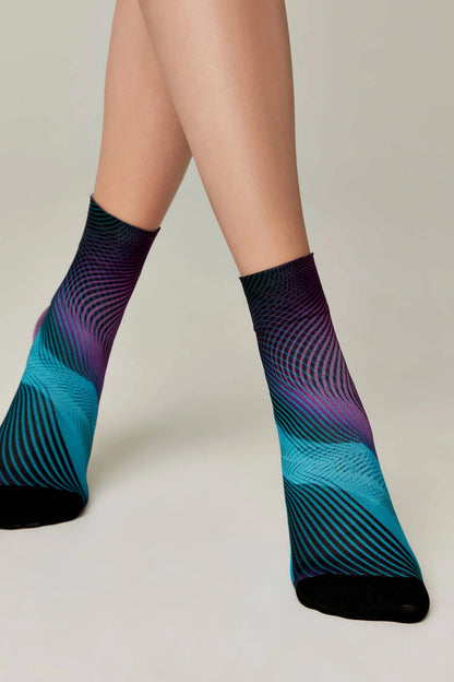 Socks Conte Fantasy 907 - "Hologram" Pattern
