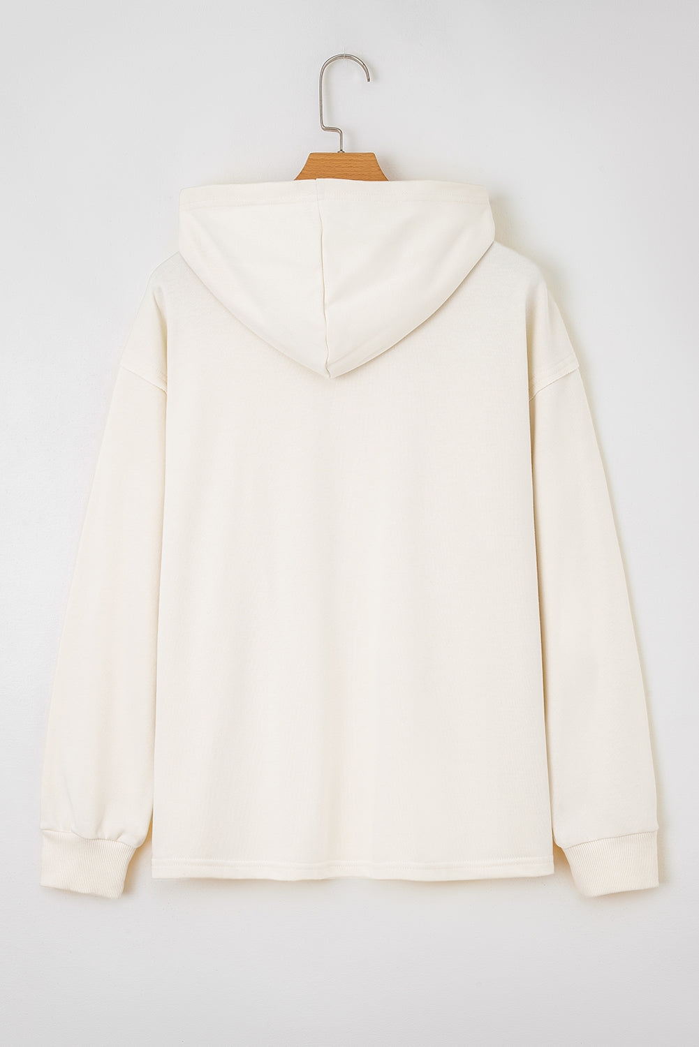 Solid Bow Tie Long Sleeve Hoodie