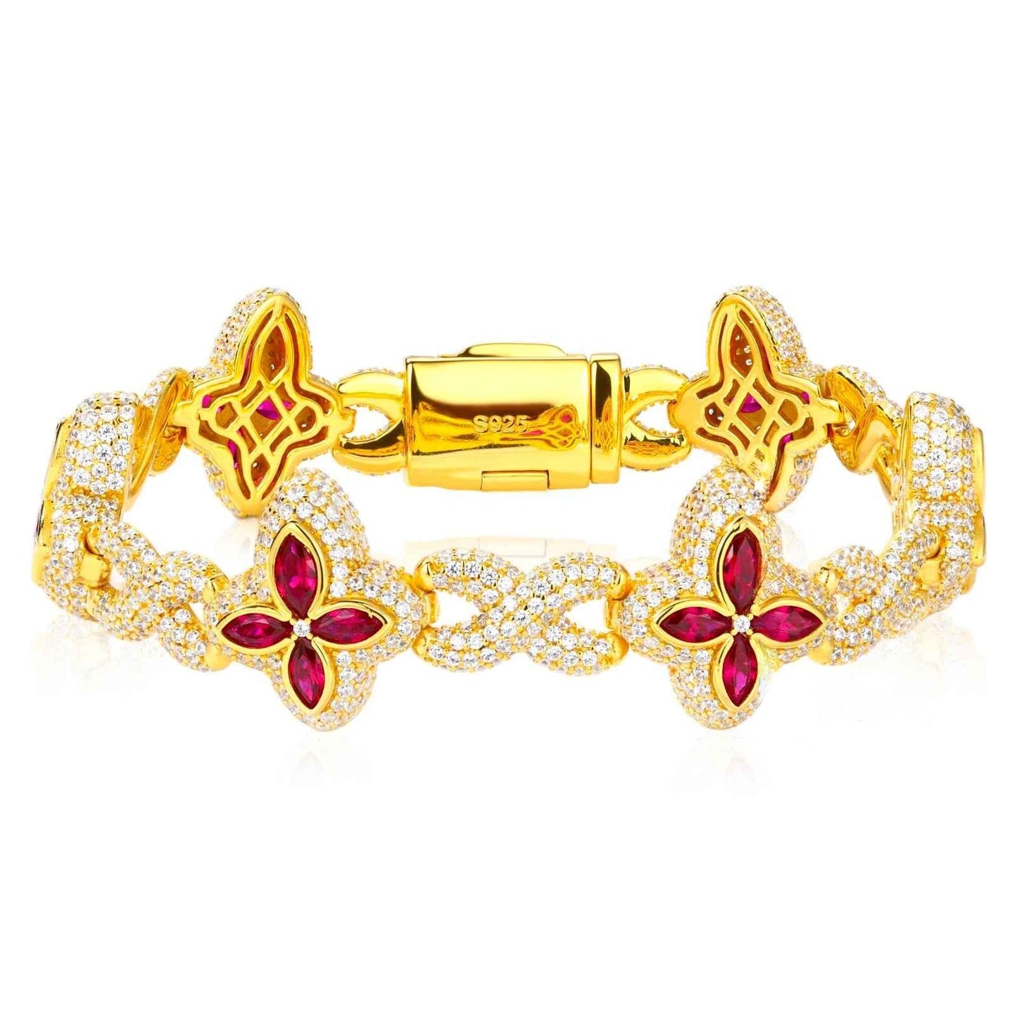 Fleur d’Éternité Moissanite Bracelet White