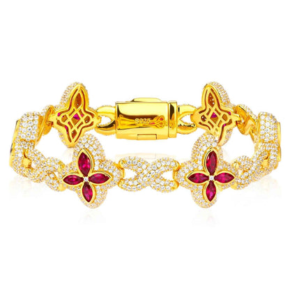 Fleur d’Éternité Moissanite Bracelet White