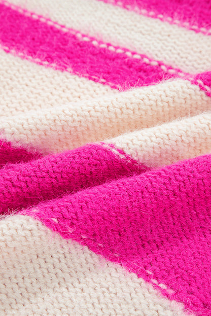 I KNOW WHAT I WANT Sequin Colorblock Stripe Sweater