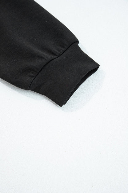 Solid Quarter-Zip Top and Drawstring Pants Set