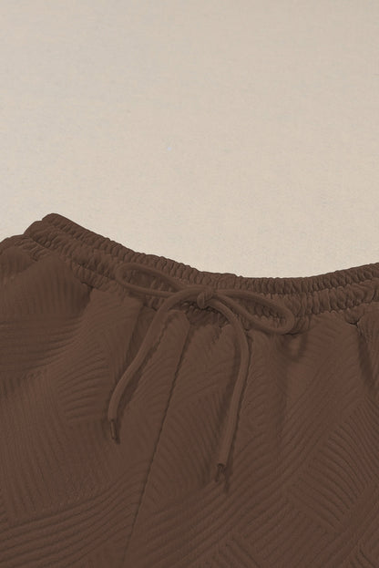 Textured Top and Pants Set