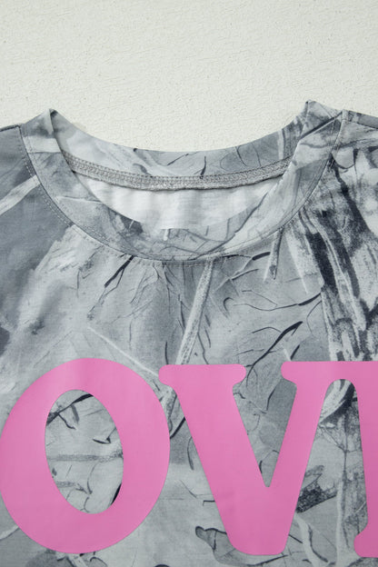 Love Like Jesus Camo Woodland Tee
