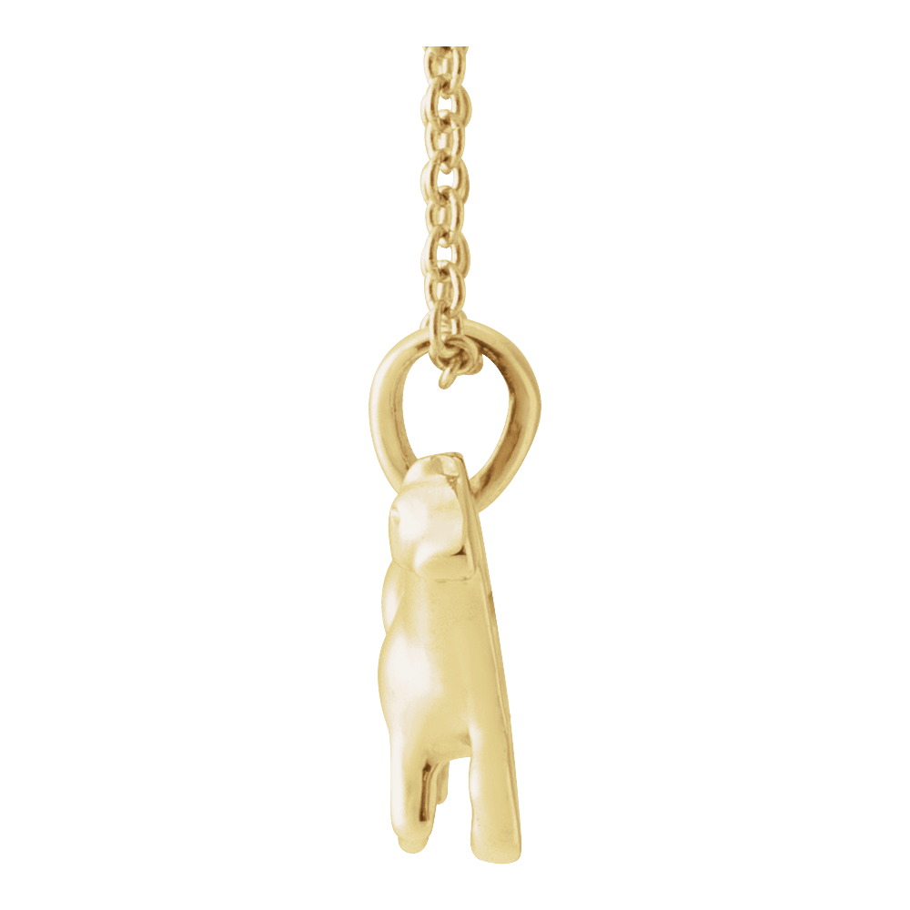 GC Cavallo 14K Yellow Gold Horse Necklace