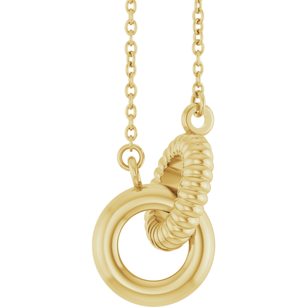 Liaison Éternelle Necklace 14K Gold Interlocking Circles
