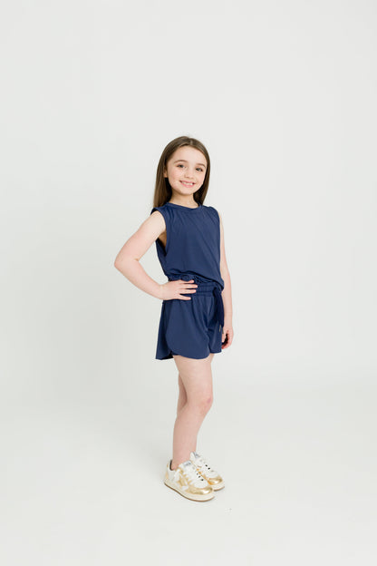 Navy Blue Butterfly Shorts