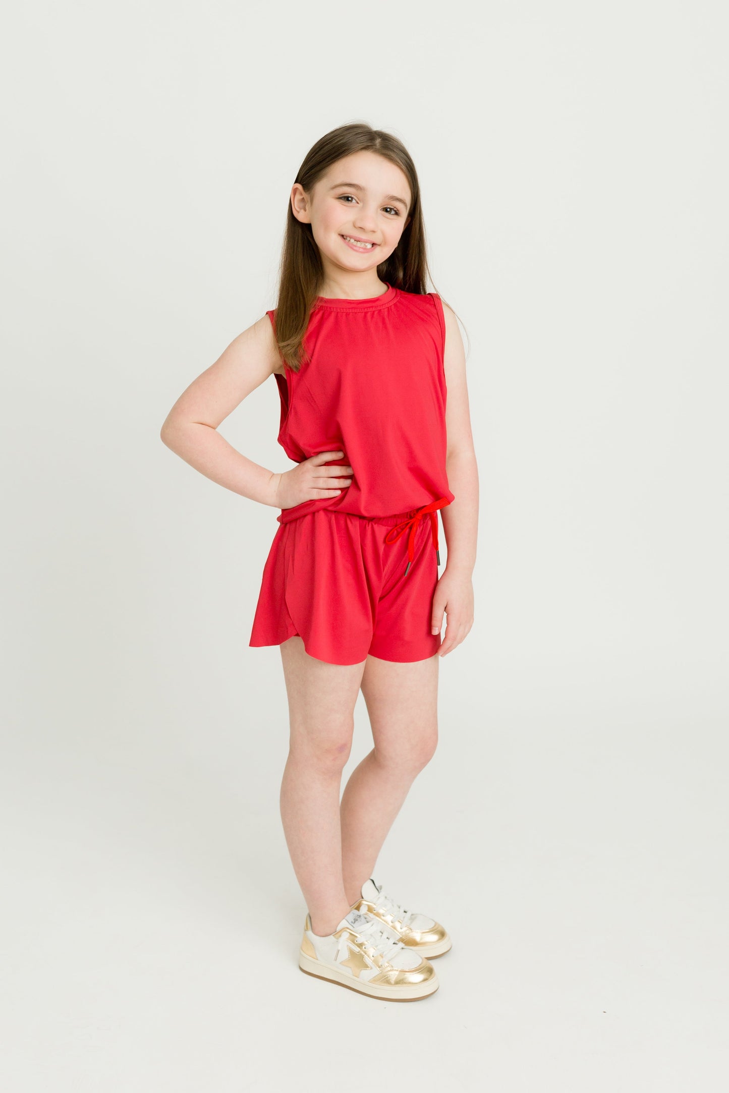 Red High Low Tank