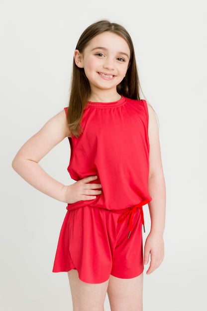Red High Low Tank
