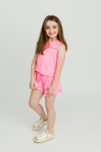 Hot Pink High Low Tank