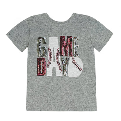 Gameday Maroon and Gray Shirt