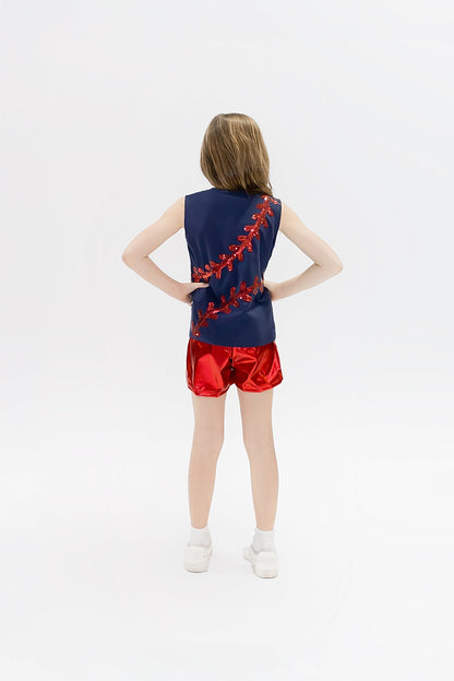 Baseball Navy and Red Tank