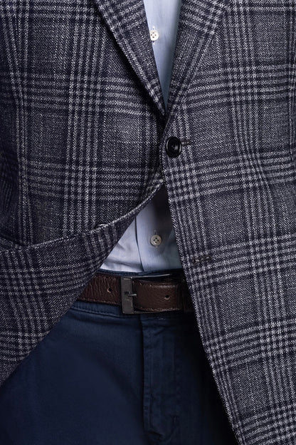 Sartorio Checked Wool-Silk-Cashmere Sport Jacket