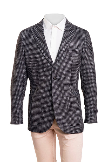 Sartorio Woven Virgin Wool-Cotton-Silk Sport Jacket