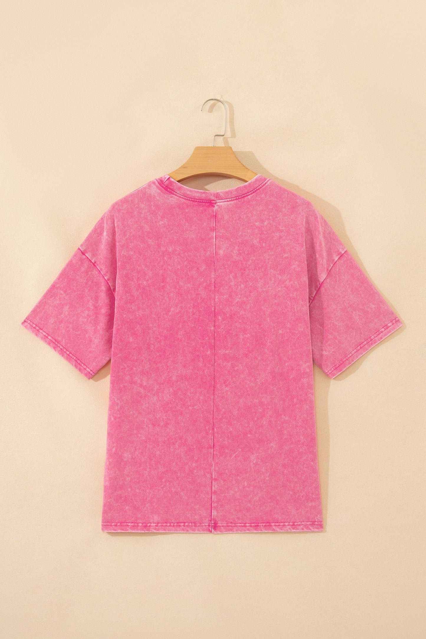 Solid Mineral Wash Short Sleeve Oversized Tee