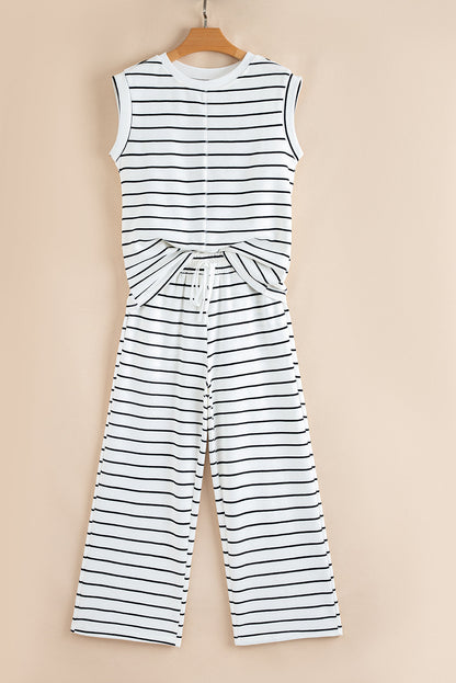 Stripe Top and Pants Set