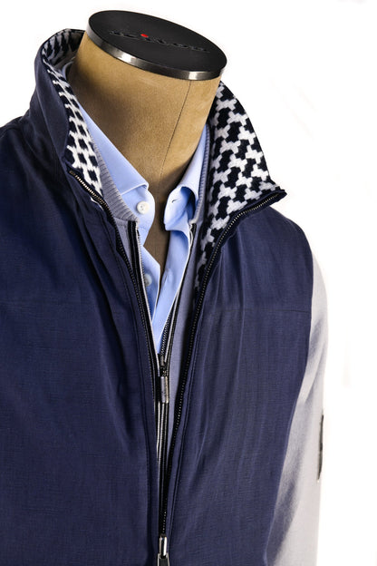Kired by Kiton Gange Reversible Silk-Linen Vest
