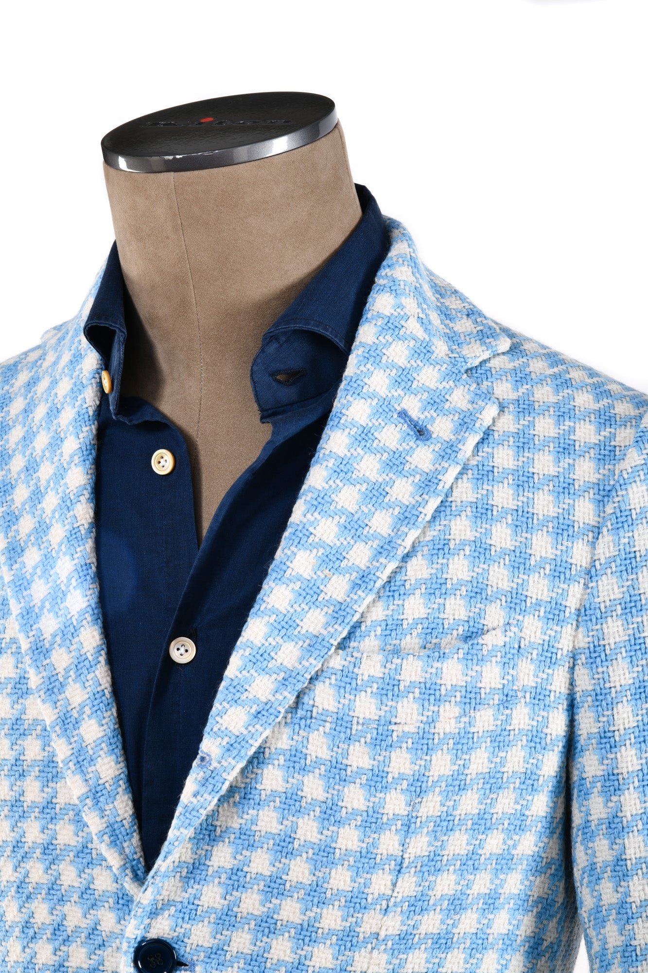 Sartorio Houndstooth Alpaca-Cotton Sport Jacket