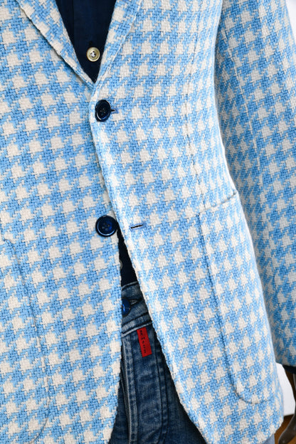 Sartorio Houndstooth Alpaca-Cotton Sport Jacket