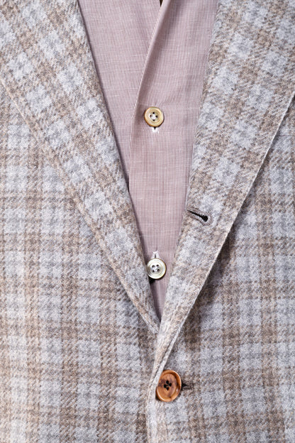 Sartorio Checked Cashmere Sport Jacket