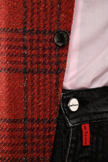 Sartorio Checked Virgin Wool-Silk Sport Jacket