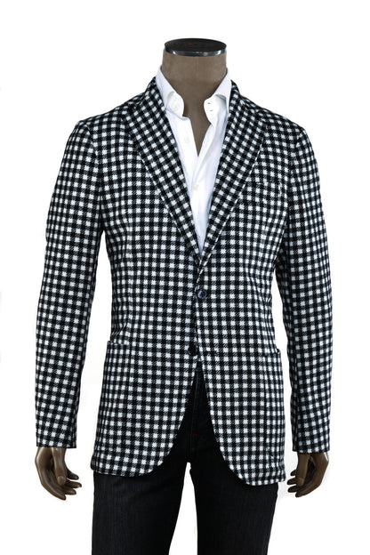 Sartorio Gingham Cashmere Sport Jacket