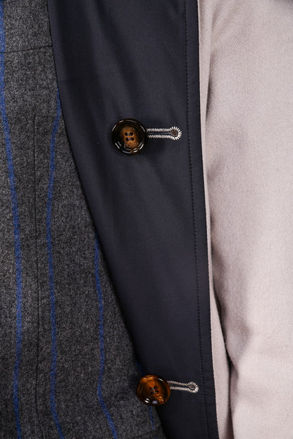 Kired by Kiton Peak Cashmere Reversible Raincoat