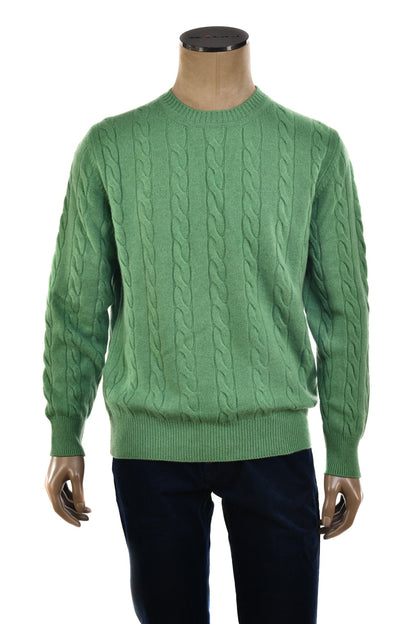 Manrico Cashmere Cable Knit Sweater