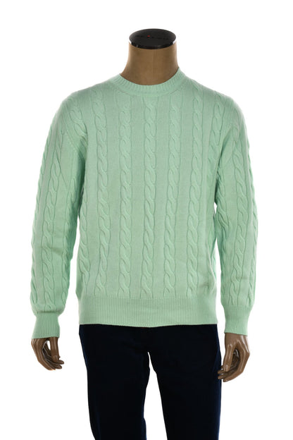 Manrico Cashmere Cable Knit Sweater