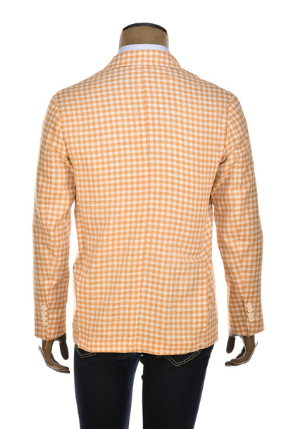 Sartorio Shepherd Check Wool-Silk Sport Jacket