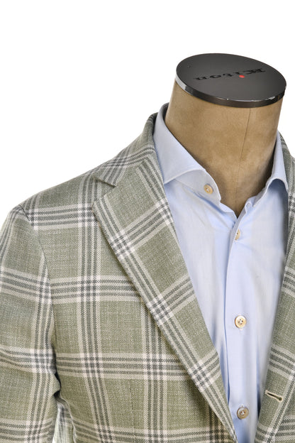 Sartorio Checked Cotton-Wool Sport Jacket