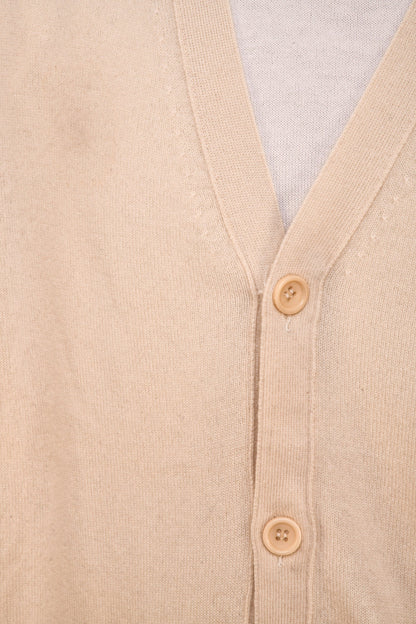 Manrico Cashmere Button Down V-Neck Cardigan