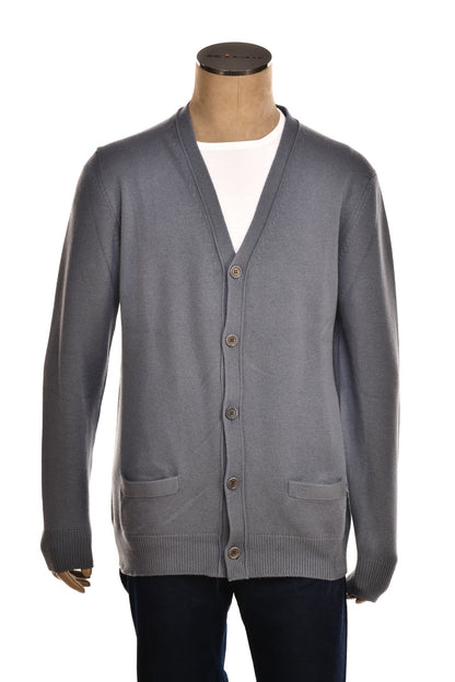 Manrico Cashmere Button Down V-Neck Cardigan