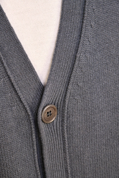 Manrico Cashmere Button Down V-Neck Cardigan