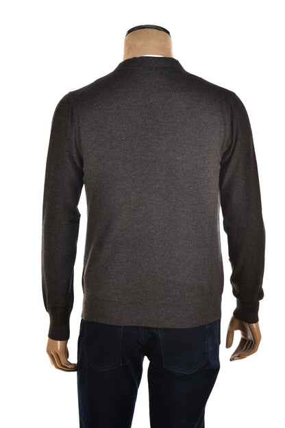 Manrico Cashmere Button Down V-Neck Cardigan