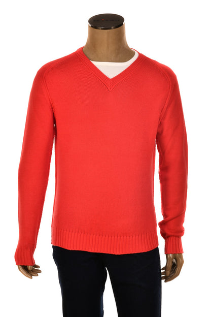 Cruciani Cotton V-Neck Sweater