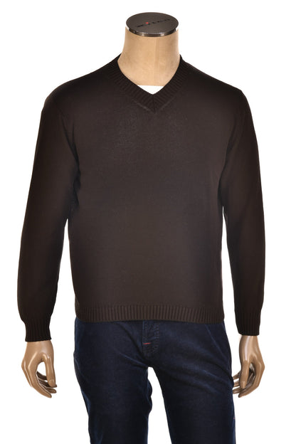 Cruciani Cotton V-Neck Sweater