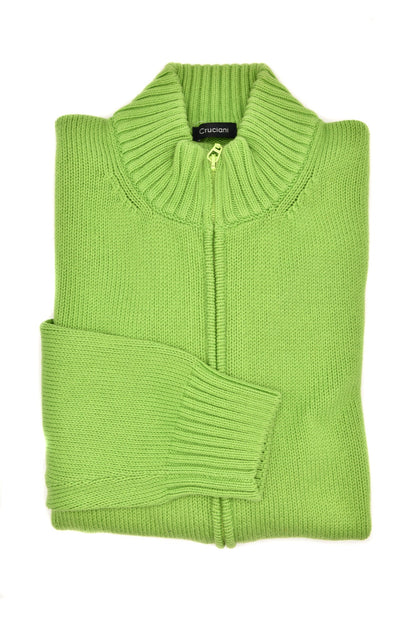 Cruciani Cotton Zip-Up Sweater