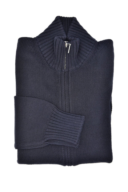 Cruciani Cotton Zip-Up Sweater