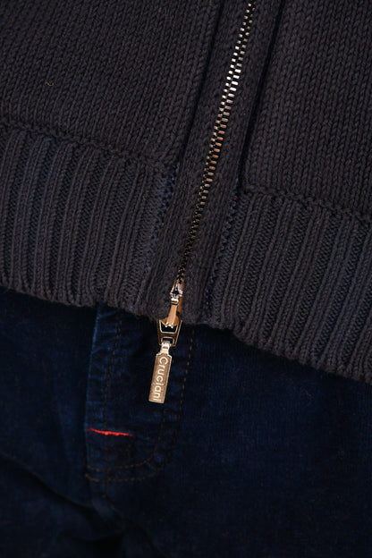 Cruciani Cotton Zip-Up Sweater