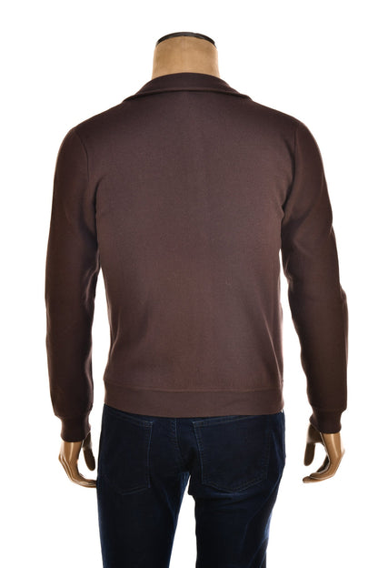 Manrico Cashmere Mock Neck Reversible Zip-Up Sweater
