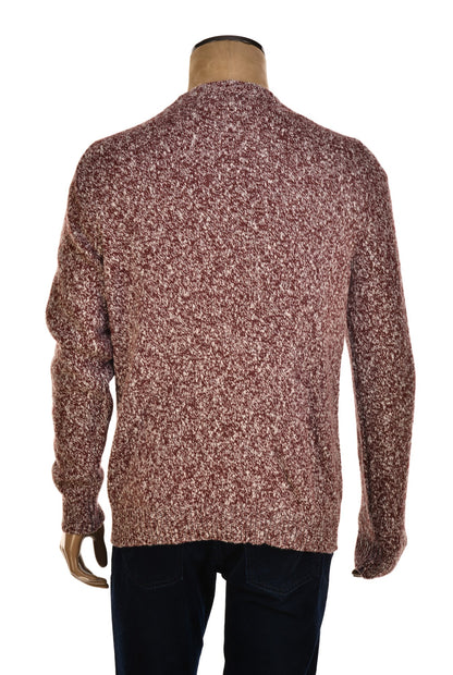 Fedeli Wool-Cashmere Marled Crewneck Knit Sweater