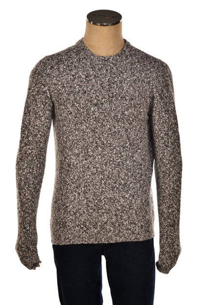 Fedeli Wool-Cashmere Marled Crewneck Knit Sweater