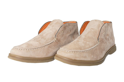 Andrea Ventura Suede High Loafers w/ Rubber Soles